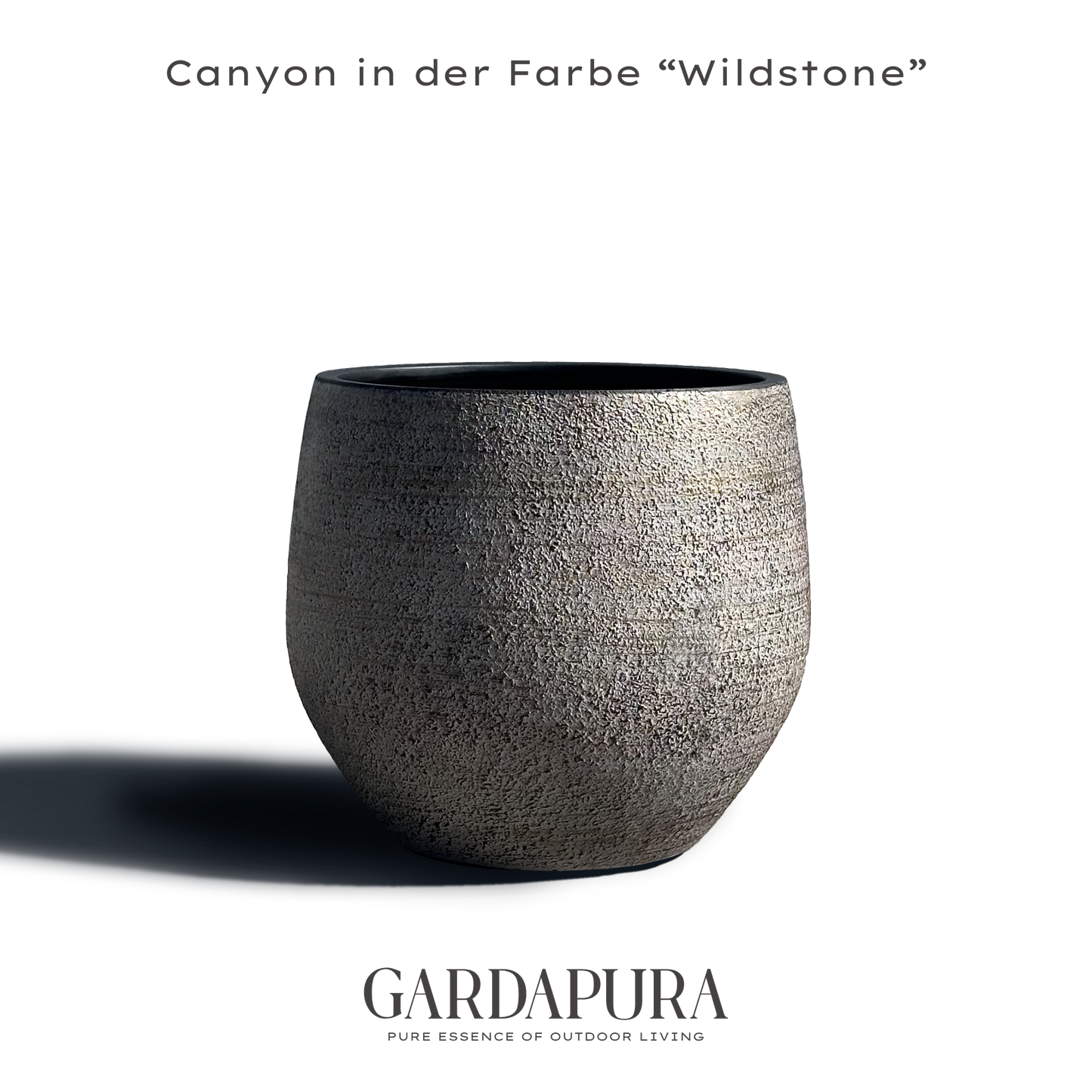 Canyon – Pflanztopf aus Kunststoff-Gestein-Mischung