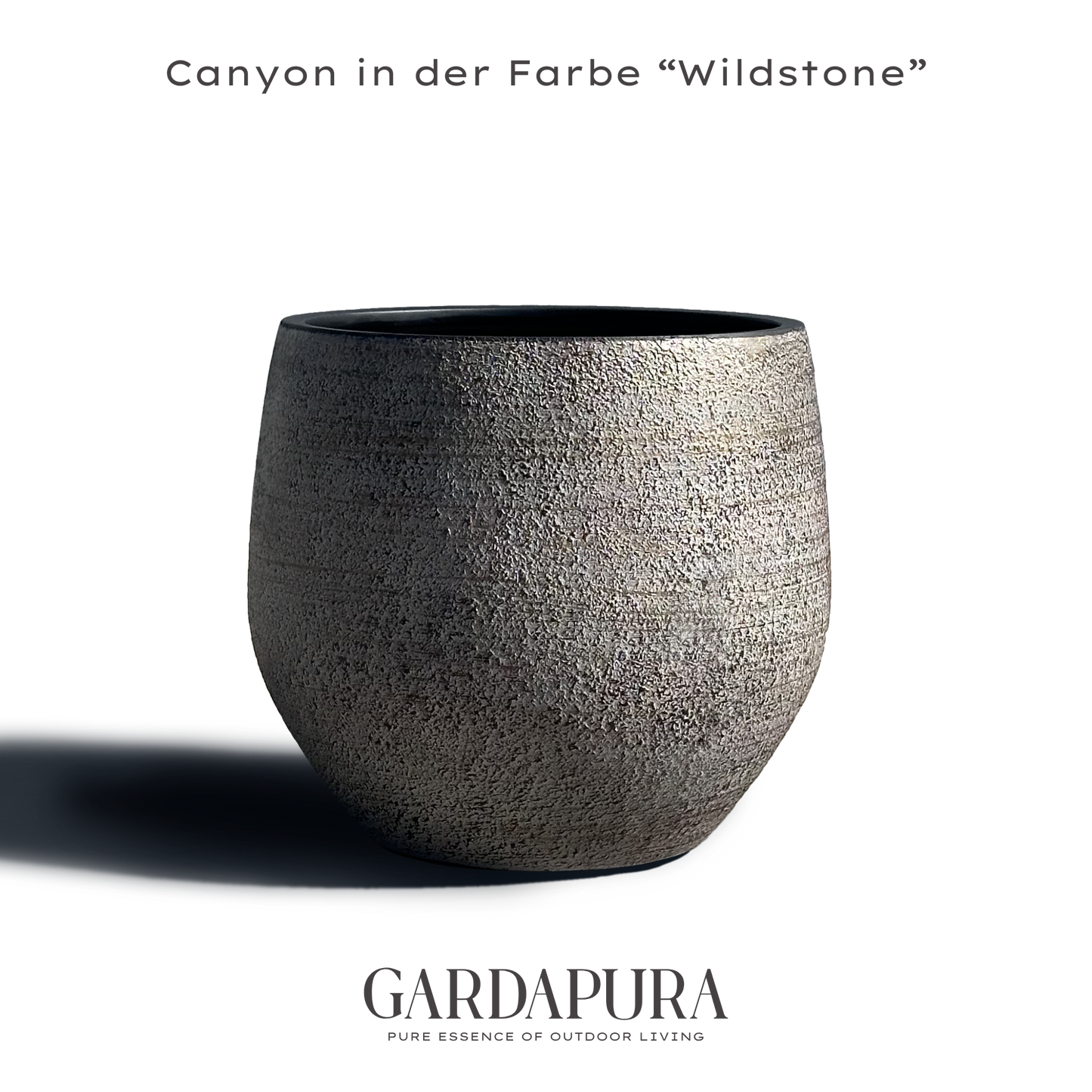 Canyon – Pflanztopf aus Kunststoff-Gestein-Mischung
