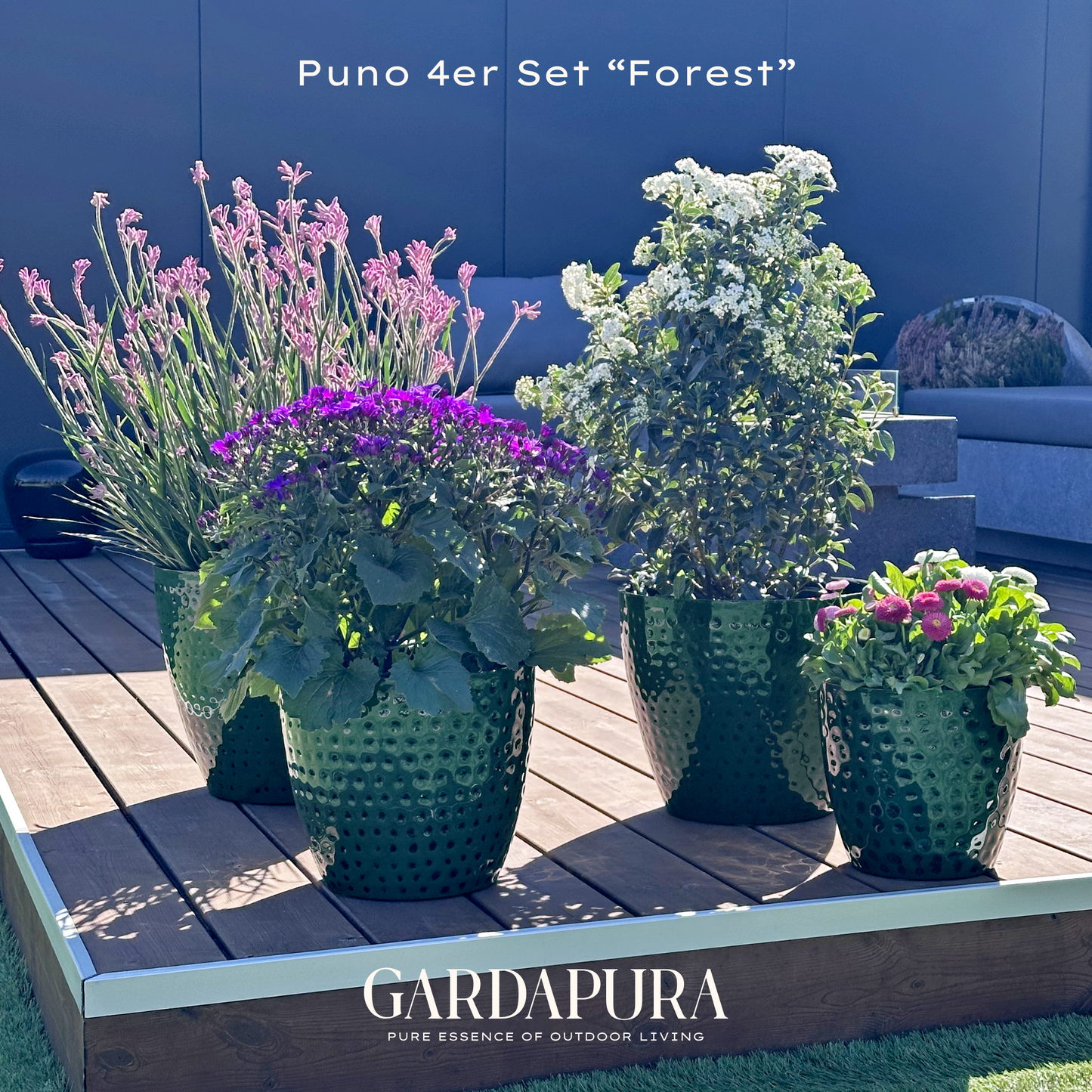 Puno 4er-Set – Pflanztopf aus Metall