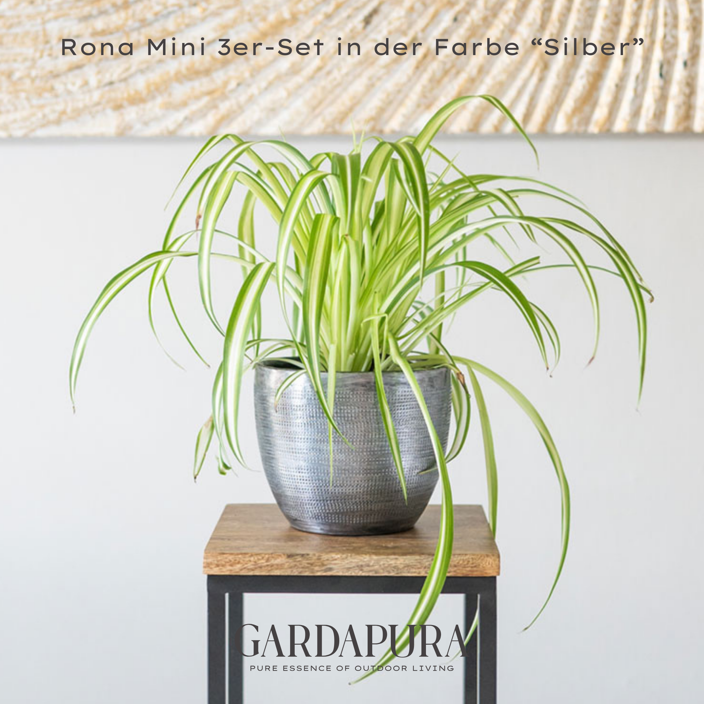 Rona Mini 3er-Set – Pflanztöpfe aus Metall