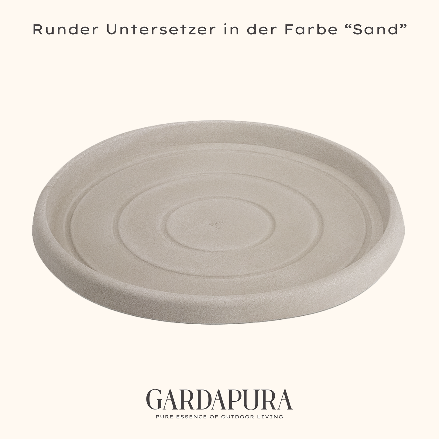 Runder Untersetzer