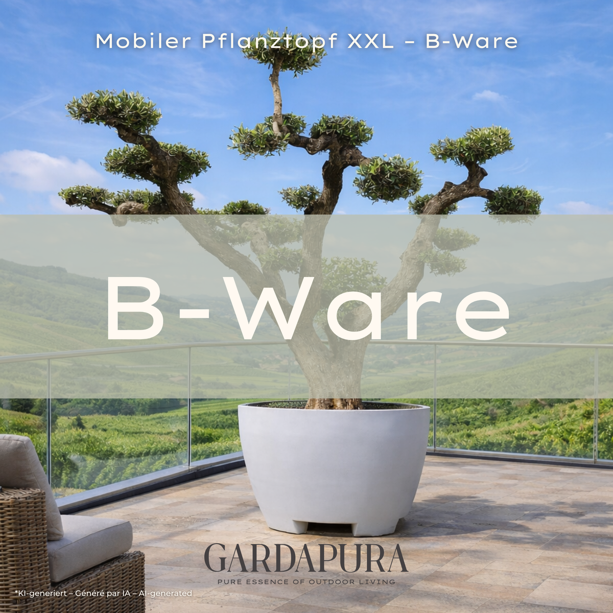 B-Ware Mobiler Pflanztopf XXL