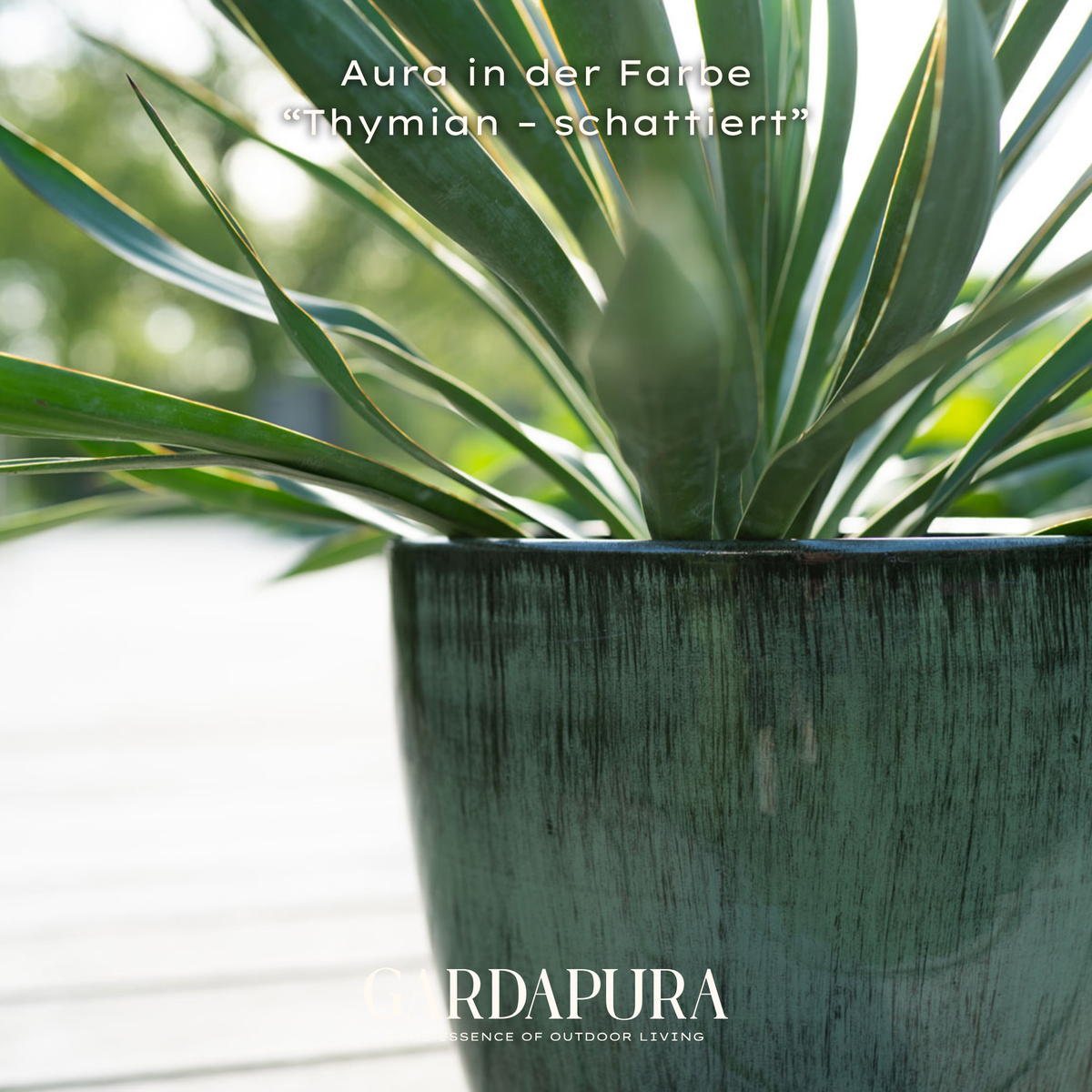 Aura im 4er-Set – Pflanztopf-Set aus Metall – Gardapura