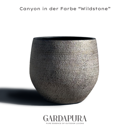 Canyon – Pflanztopf aus Kunststoff-Gestein-Mischung