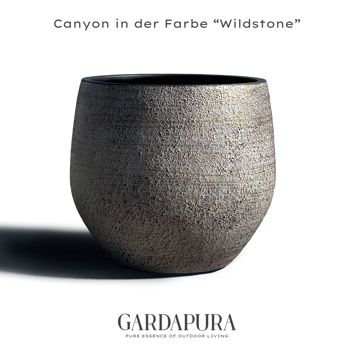Canyon – Pflanztopf aus Kunststoff-Gestein-Mischung