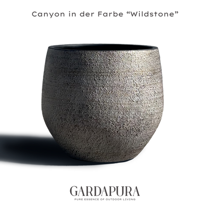 Canyon – Pflanztopf aus Kunststoff-Gestein-Mischung