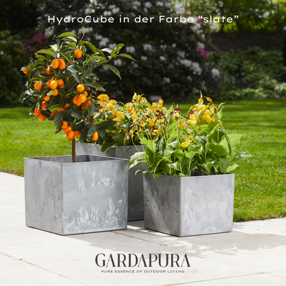 HydroCube im 3er Set – Pflanztopf mit Wasserreservoir
