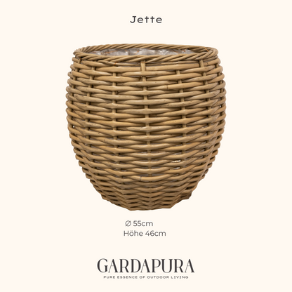 Jette – handgeflochtener Pflanztopf
