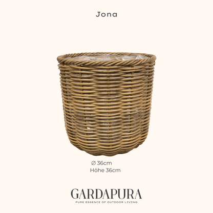 Jona – handgeflochtener Pflanztopf