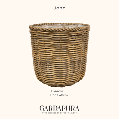 Jona – handgeflochtener Pflanztopf