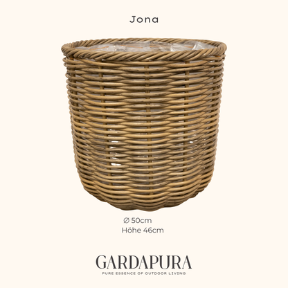 Jona – handgeflochtener Pflanztopf