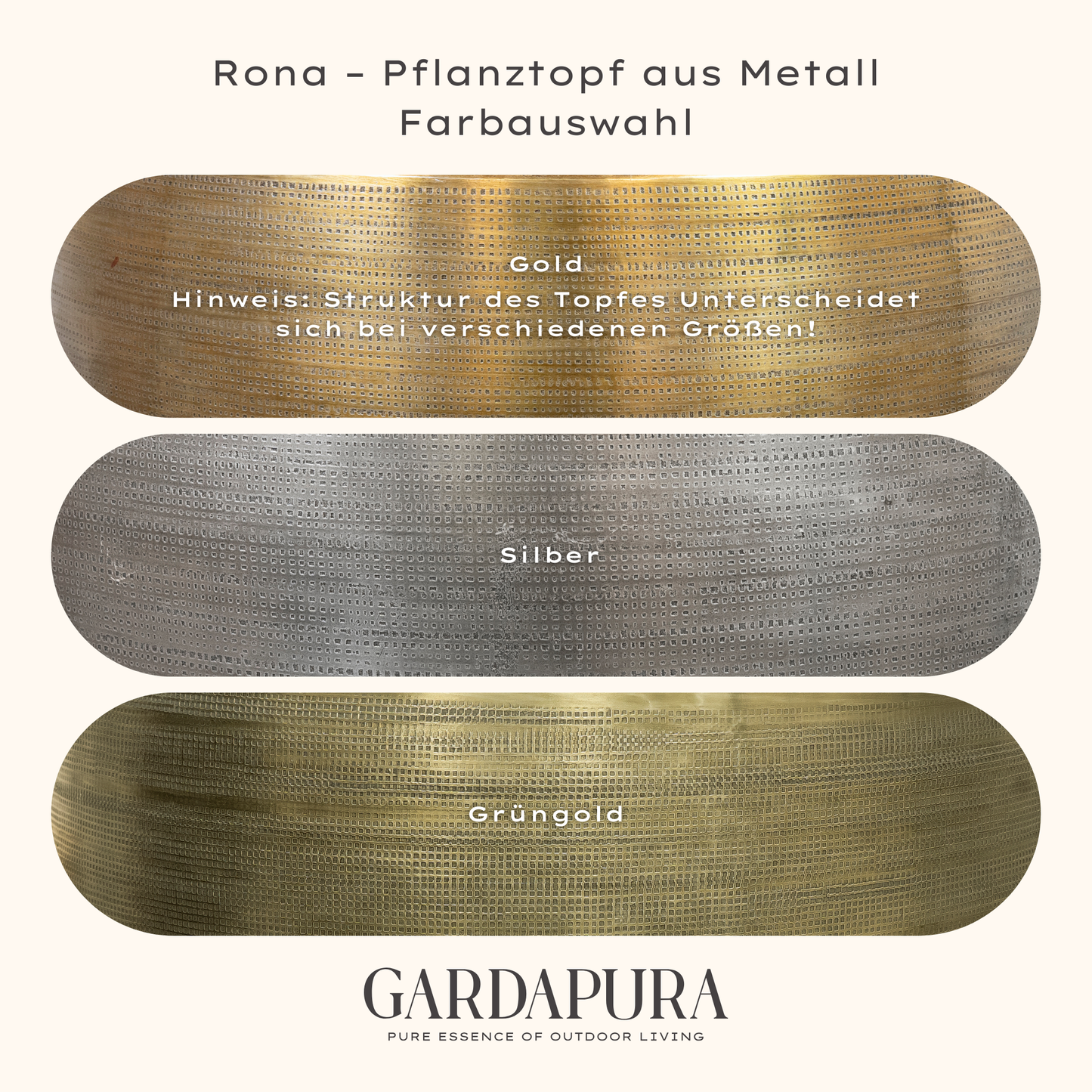 Rona Patella – Pflanzschale aus Metall