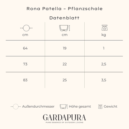 Rona Patella – Pflanzschale aus Metall