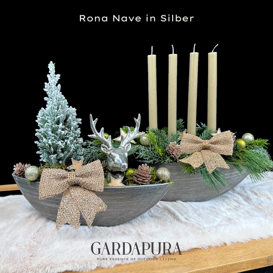 Rona Nave 2er-Set – Pflanzschalen aus Metall