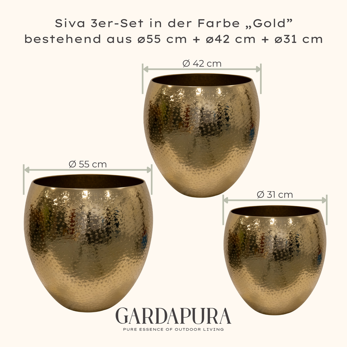 Siva – Pflanztopf aus Metall