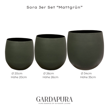 Sora 3er-Set – Pflanztopf aus Metall