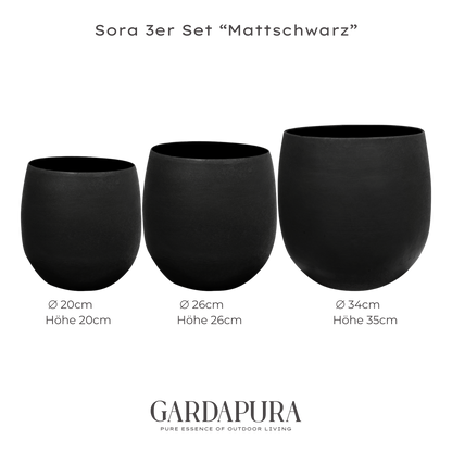 Sora 3er-Set – Pflanztopf aus Metall