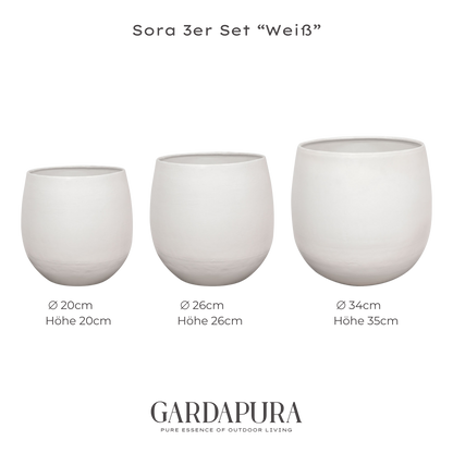 Sora 3er-Set – Pflanztopf aus Metall
